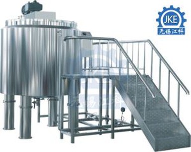 Serbatoio di miscelazione con rivestimento a vapore in acciaio inossidabile