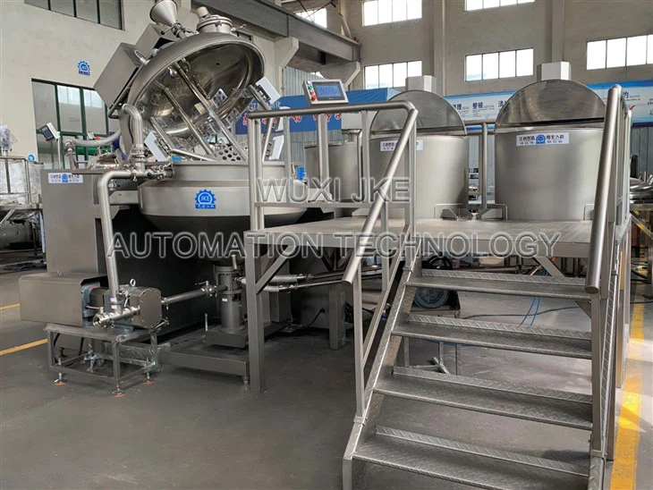 Mayonnaise Making Machine Vacuum Emulsifying Mixer factory