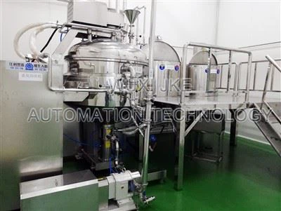 Macchina per la produzione di salsa con topping gelato